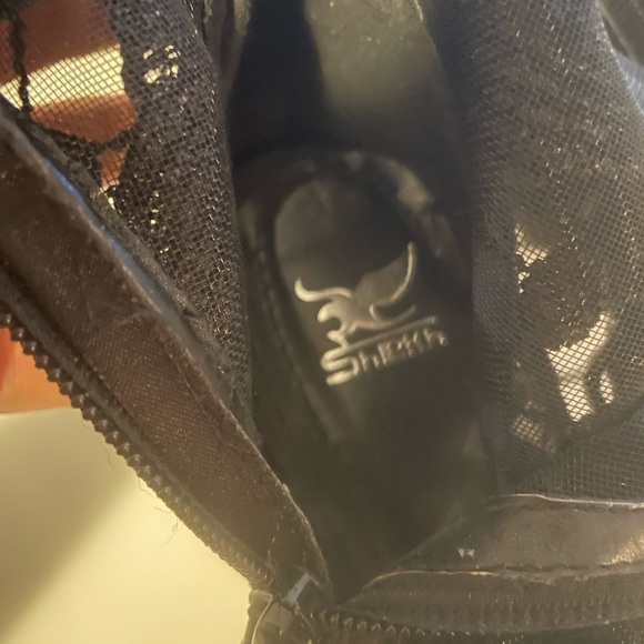 Shiekh Black Lace Knee-High Boots - Picture 6 of 6